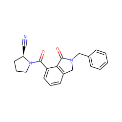 N#C[C@@H]1CCCN1C(=O)c1cccc2c1C(=O)N(Cc1ccccc1)C2 ZINC000095575552