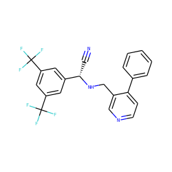 N#C[C@H](NCc1cnccc1-c1ccccc1)c1cc(C(F)(F)F)cc(C(F)(F)F)c1 ZINC000096285066