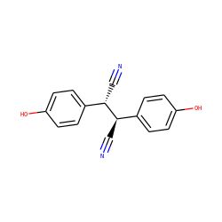 N#C[C@H](c1ccc(O)cc1)[C@@H](C#N)c1ccc(O)cc1 ZINC000013470337