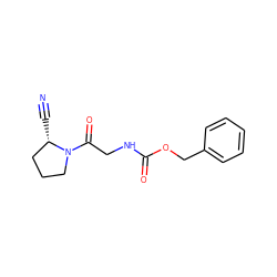 N#C[C@H]1CCCN1C(=O)CNC(=O)OCc1ccccc1 ZINC000049031546