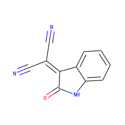 N#CC(C#N)=C1C(=O)Nc2ccccc21 ZINC000000047961