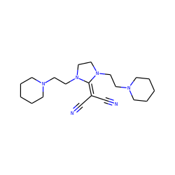 N#CC(C#N)=C1N(CCN2CCCCC2)CCN1CCN1CCCCC1 ZINC000036289092