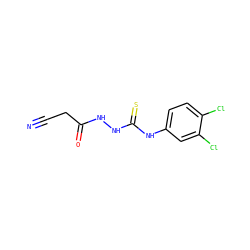 N#CCC(=O)NNC(=S)Nc1ccc(Cl)c(Cl)c1 ZINC000003161854