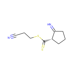 N#CCCSC(=S)[C@H]1CCCC1=N ZINC000001567301