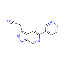 N#CCc1[nH]nc2cnc(-c3cccnc3)cc12 ZINC000205261288