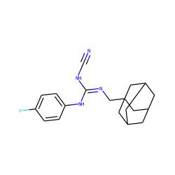 N#CN/C(=N/CC12CC3CC(CC(C3)C1)C2)Nc1ccc(F)cc1 ZINC001772638662