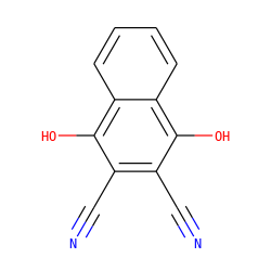 N#Cc1c(C#N)c(O)c2ccccc2c1O ZINC000000155089