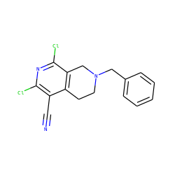 N#Cc1c(Cl)nc(Cl)c2c1CCN(Cc1ccccc1)C2 ZINC000020840698