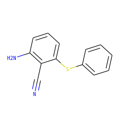 N#Cc1c(N)cccc1Sc1ccccc1 ZINC000005939158