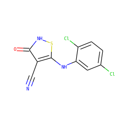 N#Cc1c(Nc2cc(Cl)ccc2Cl)s[nH]c1=O ZINC000034802633