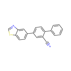 N#Cc1cc(-c2ccc3scnc3c2)ccc1-c1ccccc1 ZINC000049783699