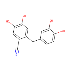 N#Cc1cc(O)c(O)cc1Cc1ccc(O)c(O)c1 ZINC000142488046