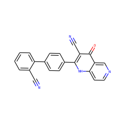 N#Cc1ccccc1-c1ccc(-c2[nH]c3ccncc3c(=O)c2C#N)cc1 ZINC000073315643
