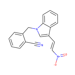 N#Cc1ccccc1Cn1cc(/C=C/[N+](=O)[O-])c2ccccc21 ZINC000000794931