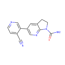 N#Cc1ccncc1-c1cnc2c(c1)CCN2C(N)=O ZINC001772637618