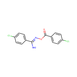 N/C(=N\OC(=O)c1ccc(Cl)cc1)c1ccc(Cl)cc1 ZINC000005042292