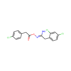 N/C(Cc1ccc(Cl)cc1Cl)=N\OC(=O)Cc1ccc(Cl)cc1 ZINC000004682066