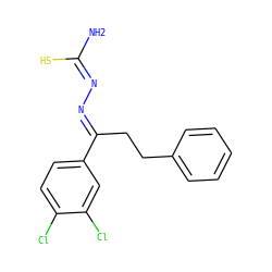 N/C(S)=N/N=C(\CCc1ccccc1)c1ccc(Cl)c(Cl)c1 ZINC000028353063