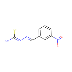N/C(S)=N/N=C/c1cccc([N+](=O)[O-])c1 ZINC000000028071