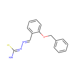 N/C(S)=N/N=C/c1ccccc1OCc1ccccc1 ZINC000008684265