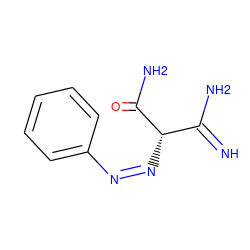 N=C(N)[C@H](/N=N\c1ccccc1)C(N)=O ZINC000100137008