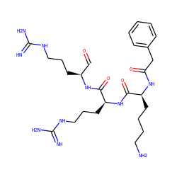 N=C(N)NCCC[C@@H](C=O)NC(=O)[C@H](CCCNC(=N)N)NC(=O)[C@H](CCCCN)NC(=O)Cc1ccccc1 ZINC000044405999