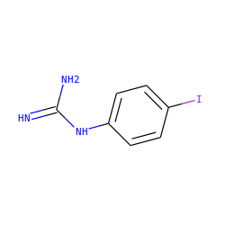 N=C(N)Nc1ccc(I)cc1 ZINC000052091838