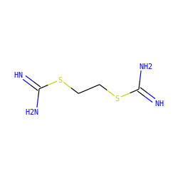 N=C(N)SCCSC(=N)N ZINC000012359948