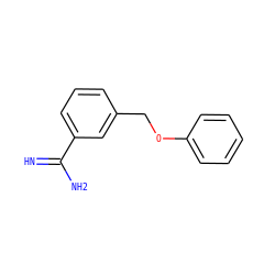 N=C(N)c1cccc(COc2ccccc2)c1 ZINC000019479622