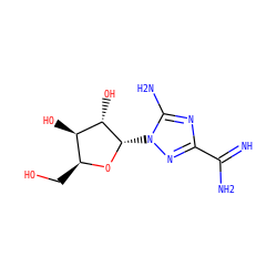 N=C(N)c1nc(N)n([C@@H]2O[C@@H](CO)[C@@H](O)[C@@H]2O)n1 ZINC000026997584