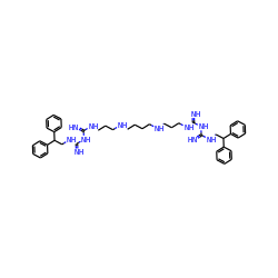 N=C(NCCCNCCCCNCCCNC(=N)NC(=N)NCC(c1ccccc1)c1ccccc1)NC(=N)NCC(c1ccccc1)c1ccccc1 ZINC000037858555