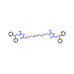 N=C(NCCCNCCCNCCCNC(=N)NC(=N)NCC(c1ccccc1)c1ccccc1)NC(=N)NCC(c1ccccc1)c1ccccc1 ZINC000037858557