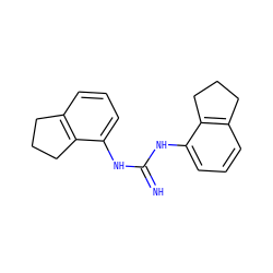 N=C(Nc1cccc2c1CCC2)Nc1cccc2c1CCC2 ZINC000013733805