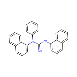 N=C(Nc1cccc2ccccc12)N(c1ccccc1)c1cccc2ccccc12 ZINC000013733793