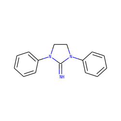 N=C1N(c2ccccc2)CCN1c1ccccc1 ZINC000001765335