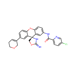 N=C1N[C@@]2(CO1)c1cc(NC(=O)c3ccc(Cl)cn3)ccc1Oc1ccc(C3=CCCOC3)cc12 ZINC000653833201