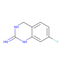 N=C1NCc2ccc(F)cc2N1 ZINC000029131134