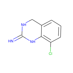 N=C1NCc2cccc(Cl)c2N1 ZINC000029131124