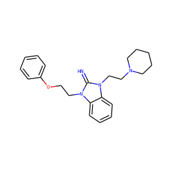 N=c1n(CCOc2ccccc2)c2ccccc2n1CCN1CCCCC1 ZINC000000716198