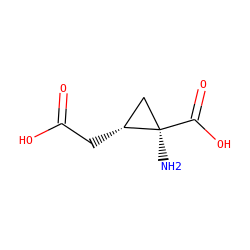 N[C@@]1(C(=O)O)C[C@H]1CC(=O)O ZINC000032629480