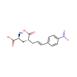 N[C@@H](C[C@@H](C/C=C/c1ccc([N+](=O)[O-])cc1)C(=O)O)C(=O)O ZINC000013808441