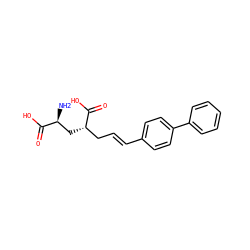 N[C@@H](C[C@@H](C/C=C/c1ccc(-c2ccccc2)cc1)C(=O)O)C(=O)O ZINC000013808445