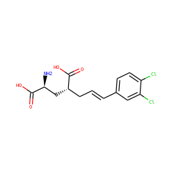 N[C@@H](C[C@@H](C/C=C/c1ccc(Cl)c(Cl)c1)C(=O)O)C(=O)O ZINC000013808447