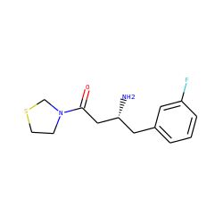 N[C@@H](CC(=O)N1CCSC1)Cc1cccc(F)c1 ZINC000028363620