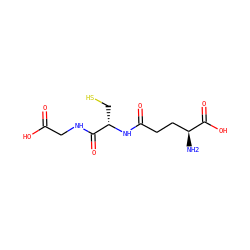 N[C@@H](CCC(=O)N[C@@H](CS)C(=O)NCC(=O)O)C(=O)O ZINC000003830891