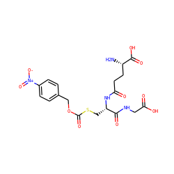N[C@@H](CCC(=O)N[C@@H](CSC(=O)OCc1ccc([N+](=O)[O-])cc1)C(=O)NCC(=O)O)C(=O)O ZINC000013545607