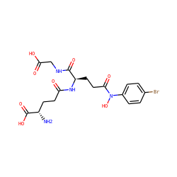 N[C@@H](CCC(=O)N[C@H](CCC(=O)N(O)c1ccc(Br)cc1)C(=O)NCC(=O)O)C(=O)O ZINC000043015566