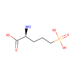 N[C@@H](CCCP(=O)(O)O)C(=O)O ZINC000001854168