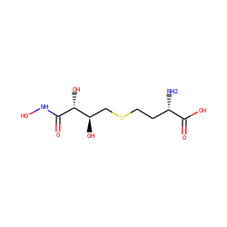 N[C@@H](CCSC[C@@H](O)[C@@H](O)C(=O)NO)C(=O)O ZINC000013687227