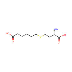 N[C@@H](CCSCCCCCC(=O)O)C(=O)O ZINC000036185102